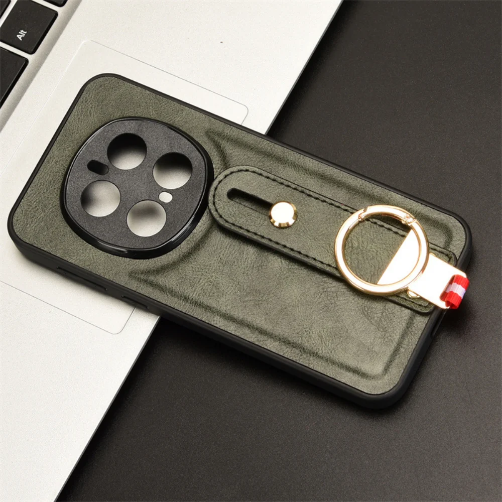 Honor Magic7/Pro - Wristband Leather Back Phone Case - Image 10