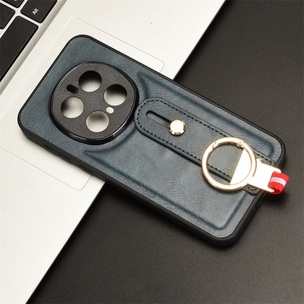 Honor Magic7/Pro - Wristband Leather Back Phone Case - Image 12