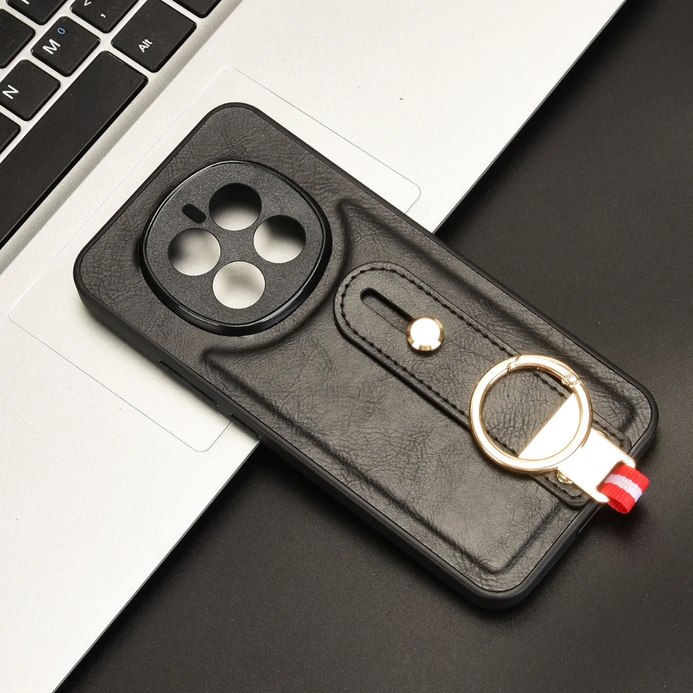 Honor Magic7/Pro - Wristband Leather Back Phone Case - Image 8