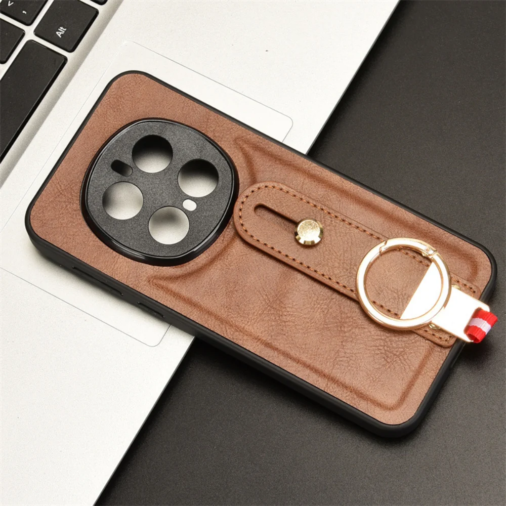 Honor Magic7/Pro - Wristband Leather Back Phone Case - Image 9