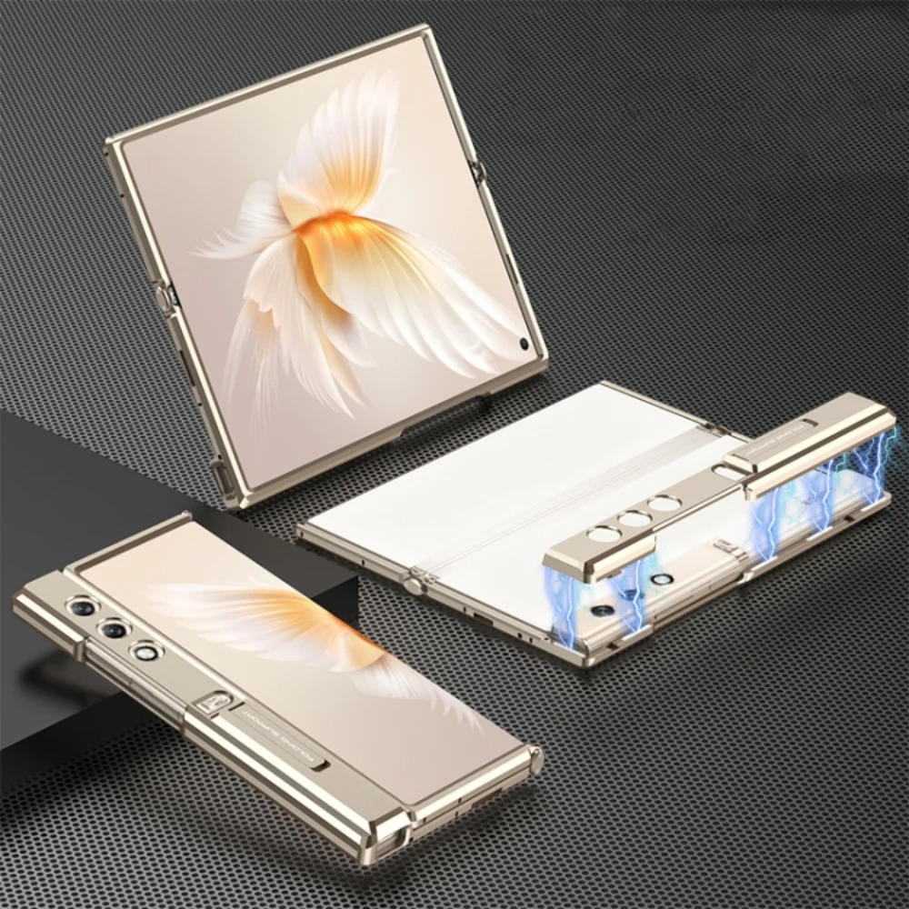 Honor V Purse - GKK Integrated Magnetic Folding Metal Full Coverage Phone Case - Image 4