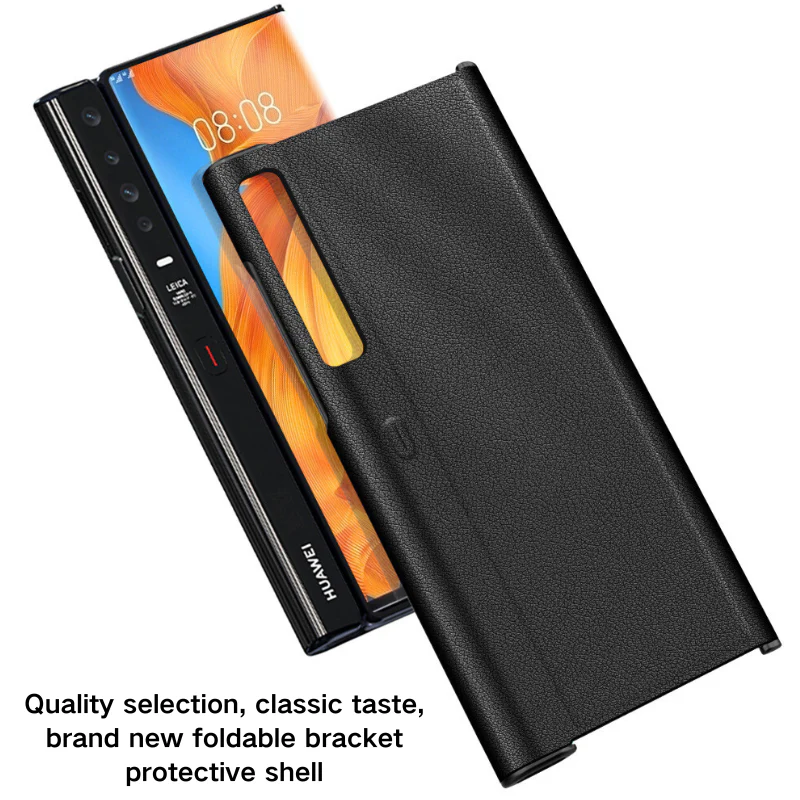 Huawei Mate X/XS Minimalist Folding Bracket Protective Genuine Leather Series Case - Image 3