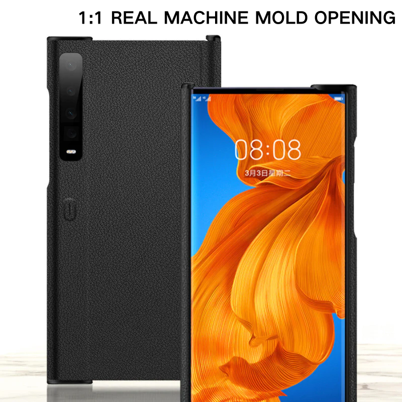 Huawei Mate X/XS Minimalist Folding Bracket Protective Genuine Leather Series Case - Image 4