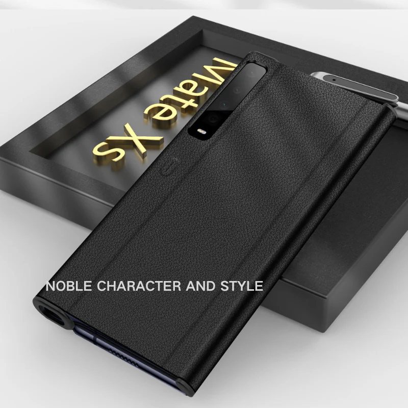 Huawei Mate X/XS Minimalist Folding Bracket Protective Genuine Leather Series Case - Image 6