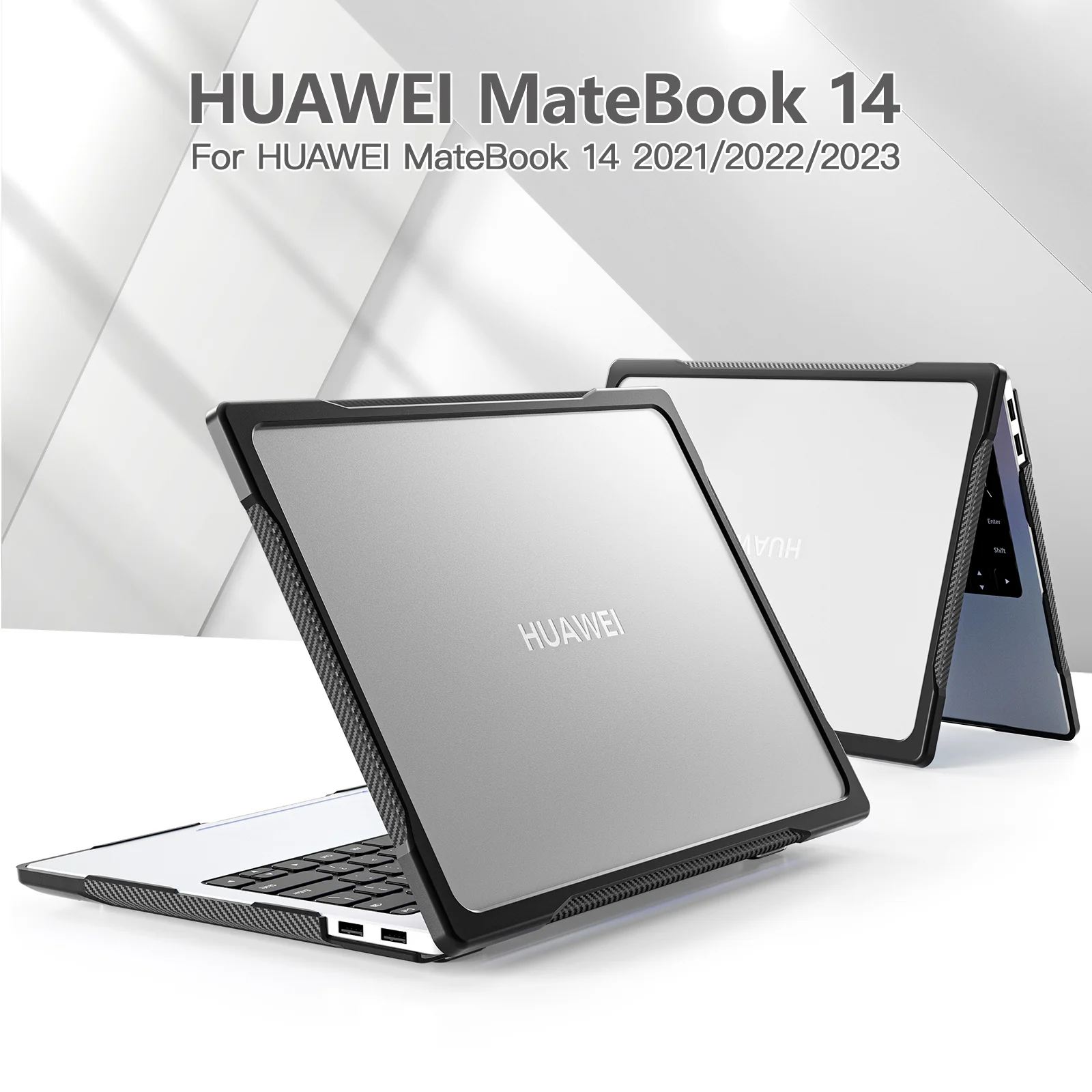 HUAWEI MateBook 14 inch 2021/2022/2023 - Matte Shockproof Heavy Duty Tough Case Cover - Image 10