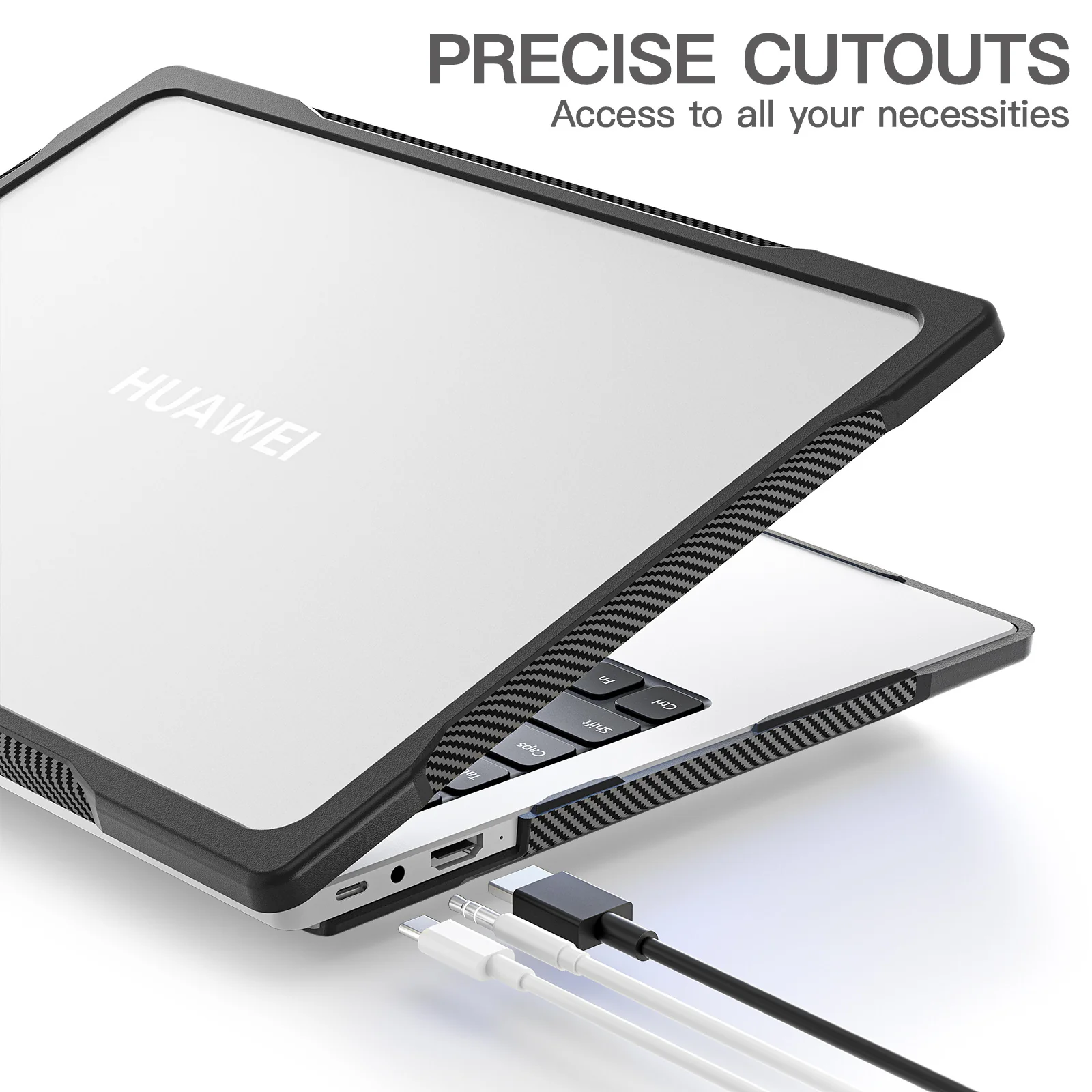 HUAWEI MateBook 14 inch 2021/2022/2023 - Matte Shockproof Heavy Duty Tough Case Cover - Image 7