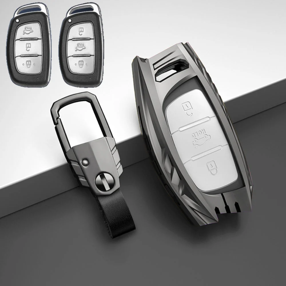 Hyundai Zinc Alloy Car Key Fob Protective Case Cover For Tucson, Sonata Fe, Creta, Ix25, Ix35, Ix45, Verna, Solaris, Mistra, Elantra, Accent - Image 6