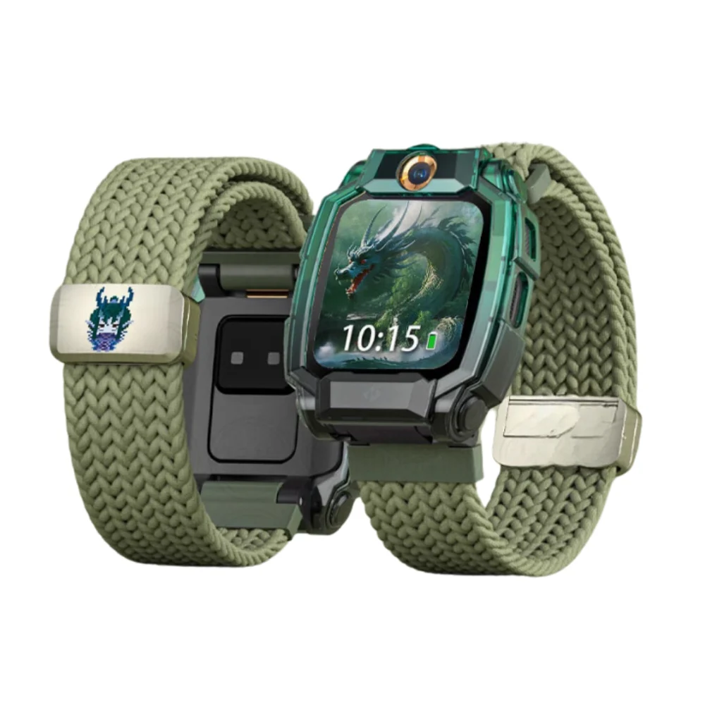 imoo Watch Phone Z3 - Two-in-one Nezha Mythology Woven Elastic Magnetic Adsorption Watch Band + Watch Case - Image 5