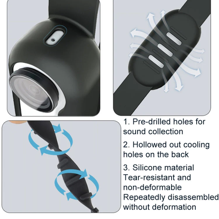 Insta360 GO 3 / 3S Camera Silicone Case Wristband Bicycle Strap Expanding Accessories - Image 3