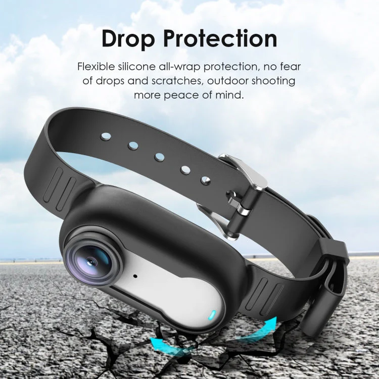 Insta360 GO 3 / GO 3S PULUZ Camera Silicone Case Wristband Bicycle Strap Extension Mount - Image 3