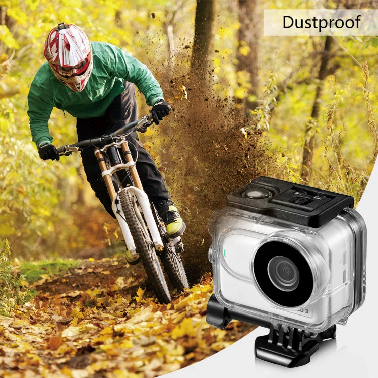 Insta360 GO 3 / GO 3SPULUZ 60m Underwater Waterproof Housing Case with Base Adapter & Screw (Transparent - Image 7