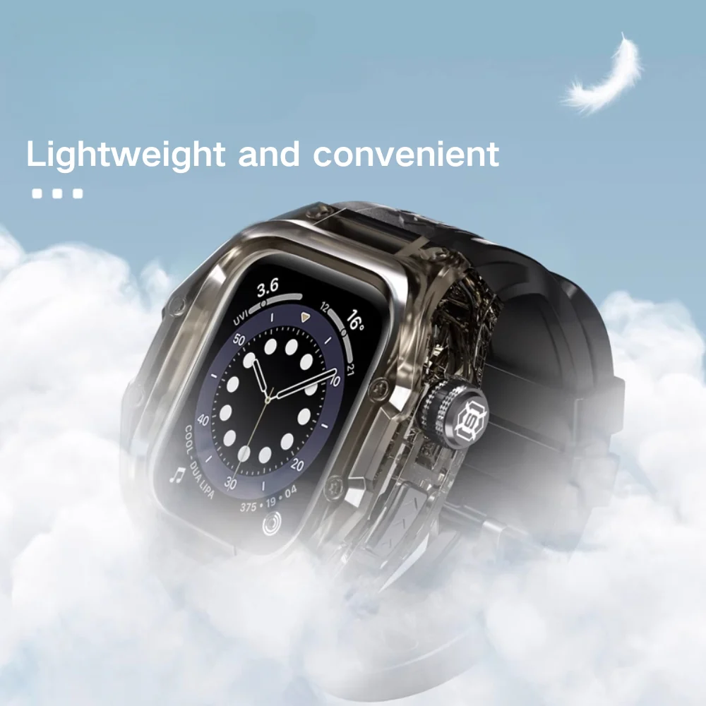 [IP68 Waterproof] Apple Watch Series 4/5/6/SE/7/8/9 41mm 44mm 45mmm - All-in-One Diving & Rainproof Waterproof Watch Band With Shell & Film - Image 5