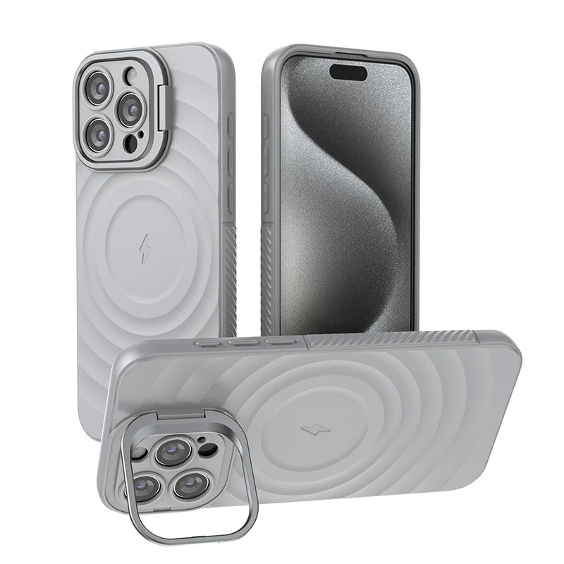 iPhone 15/Plus/Pro/Pro Max MagSafe TPU Case with Camera Stand, Shockproof & Anti-Fingerprint Design - Image 10