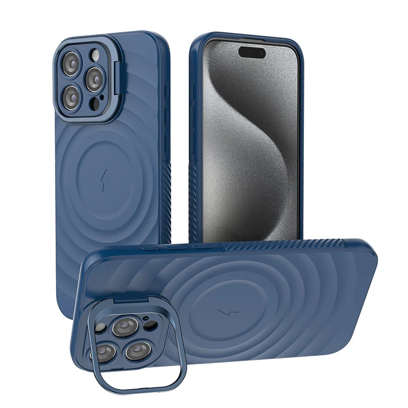 iPhone 15/Plus/Pro/Pro Max MagSafe TPU Case with Camera Stand, Shockproof & Anti-Fingerprint Design - Image 12