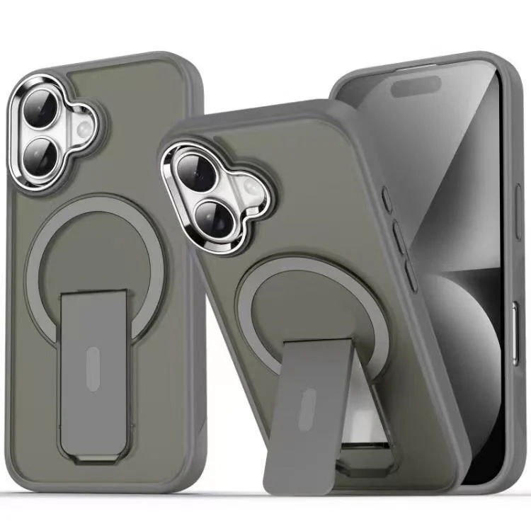 iPhone 17/Pro/Pro Max Matte MagSafe Magnetic Shockproof Heavy Duty Case with kickstand - Image 17