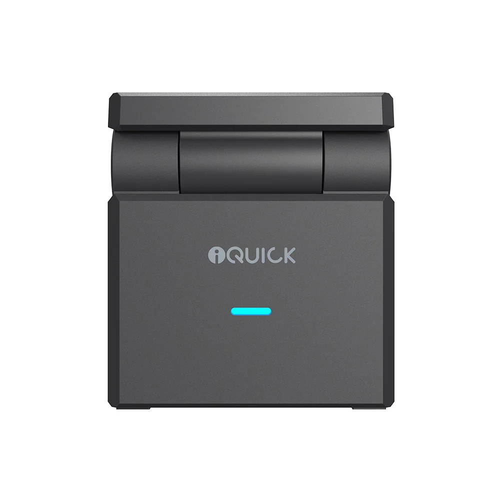 iQuick CUBE T1 3 in 1 Foldable Wireless Charger Stand Galaxy/ Apple Watch Pads - Image 2