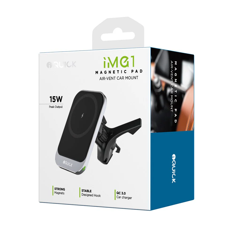 iQuick iMG1 Magnetic Pad Air-vent Car Mount 15W - Image 13