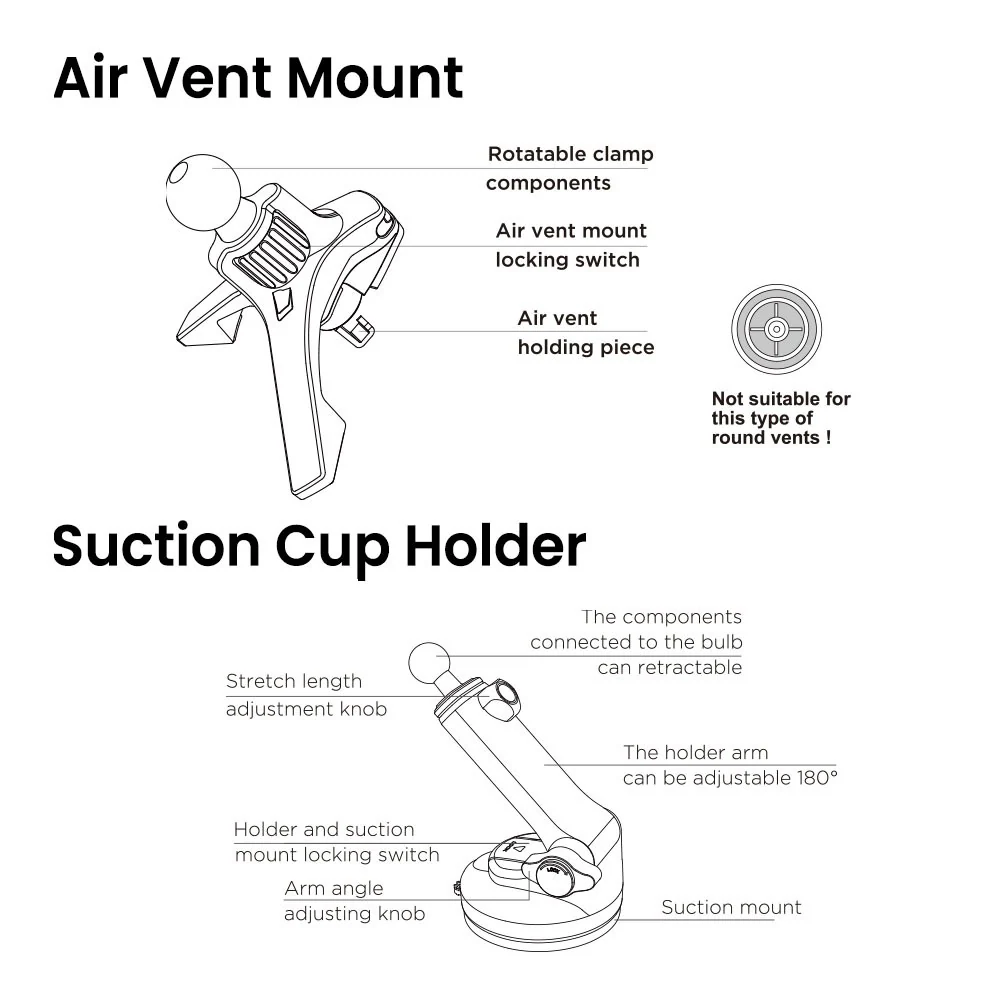 iQuick Magnetic Car Mount Charger with Cooling Semiconductor Radiator IC9 COOLGEAR 15W (IQUICK-C9) - Image 8