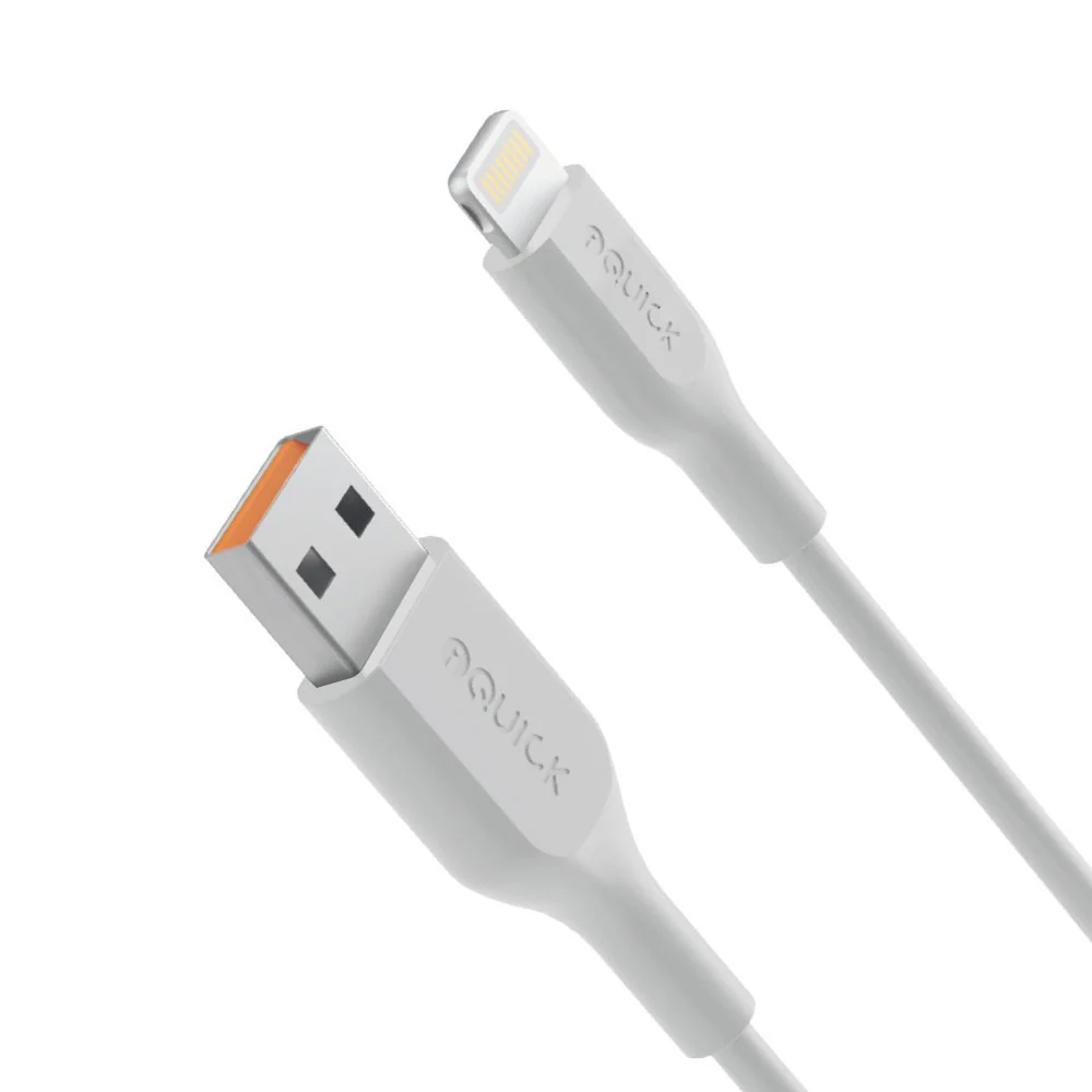 iQuick PVC USB-A to Lightning Fast Charging Cable 1M - Image 3