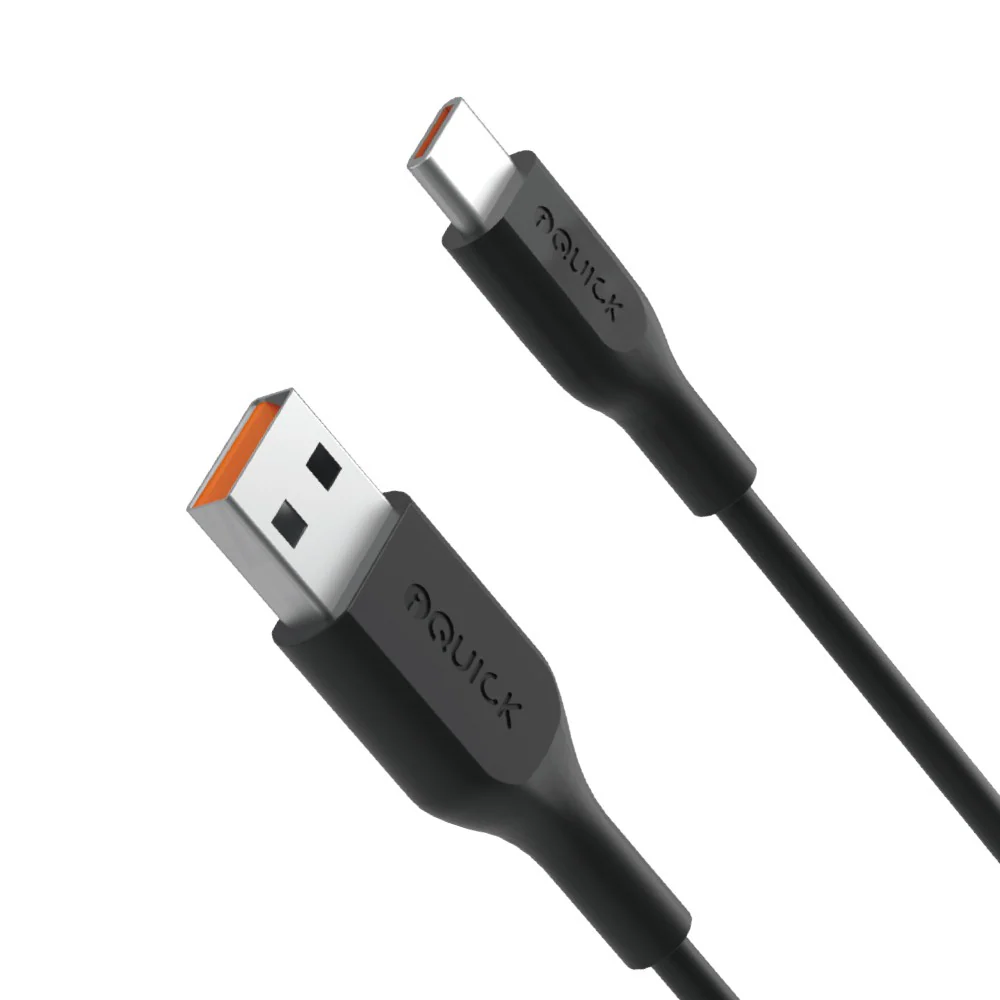 iQuick PVC USB-A to USB-C Fast Charging Cable 1M - Image 2