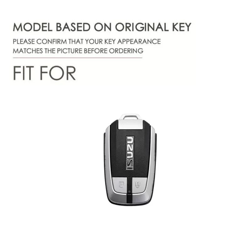 Isuzu Handcrafted Genuine Leather Car Key Fob Case Cover For D-MAX, MU‑X - Image 2
