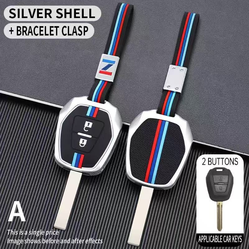 Isuzu Metal Shell & Soft Silicone Full Protection Car Key Fob Case Cover For MU-X, D-MAX - Image 3