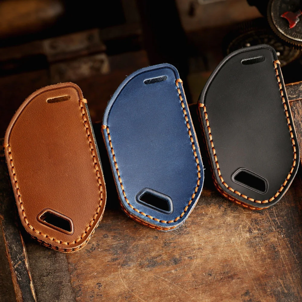 Kia Handcrafted Genuine Leather Car Key Protective Fob Cover Case For Carnival, Ev9, Picanto, Gt Line - Image 18