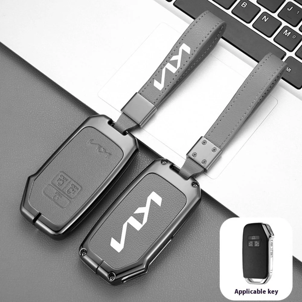 Kia Zinc Alloy Leather Car Key Protection Fob Case Cover For Sportage, Carnival, Sedona, K3, K4, K5 - Image 6
