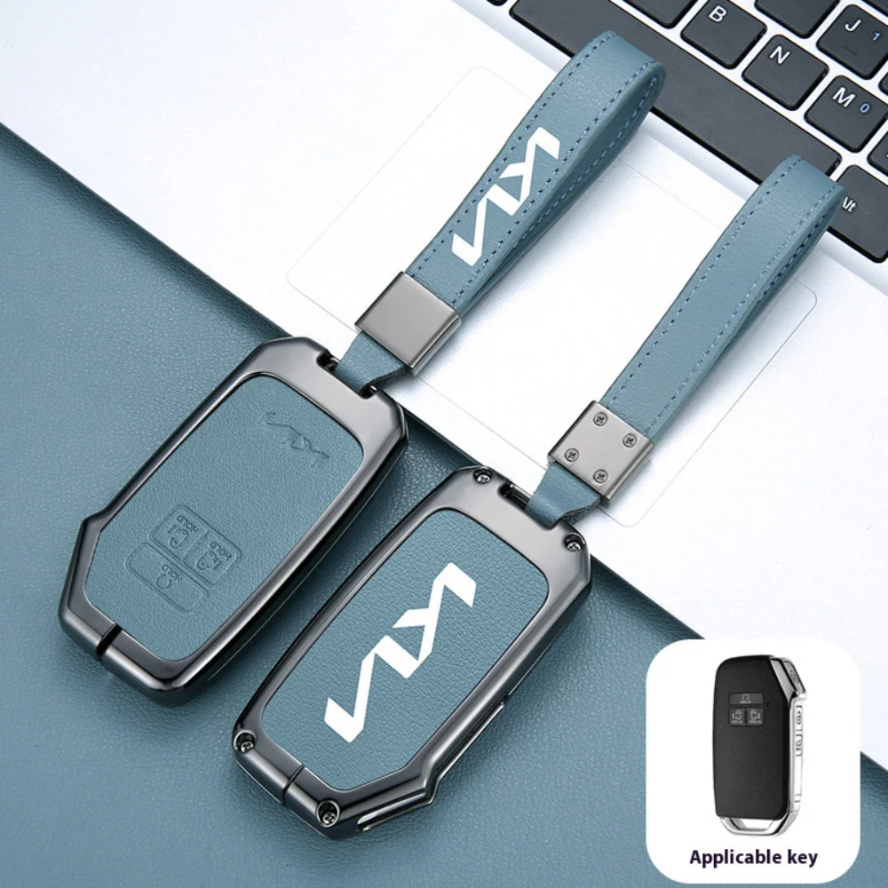 Kia Zinc Alloy Leather Car Key Protection Fob Case Cover For Sportage, Carnival, Sedona, K3, K4, K5 - Image 7