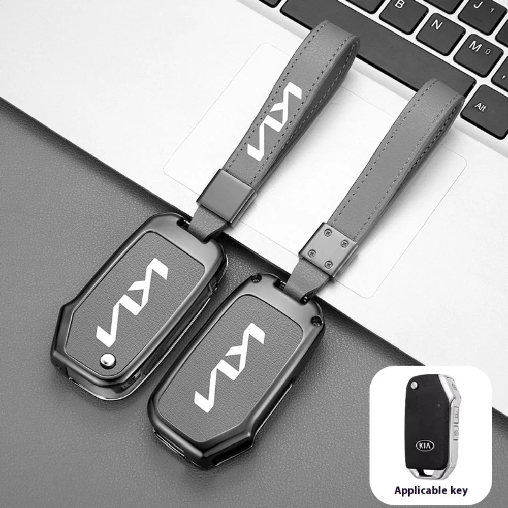 Kia Zinc Alloy Leather Car Key Protection Fob Case Cover For Sportage, Carnival, Sedona, K3, K4, K5 - Image 8