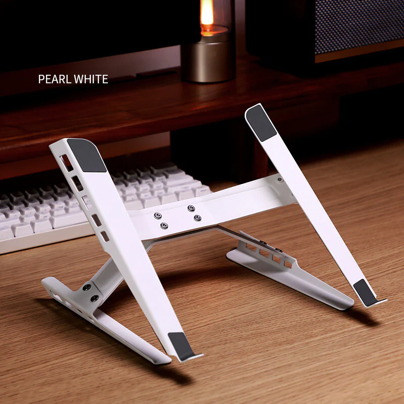 Laptop Stand Adjustable Laptop Holder Riser Carbon Steel Portable Notebook Stand - Image 2
