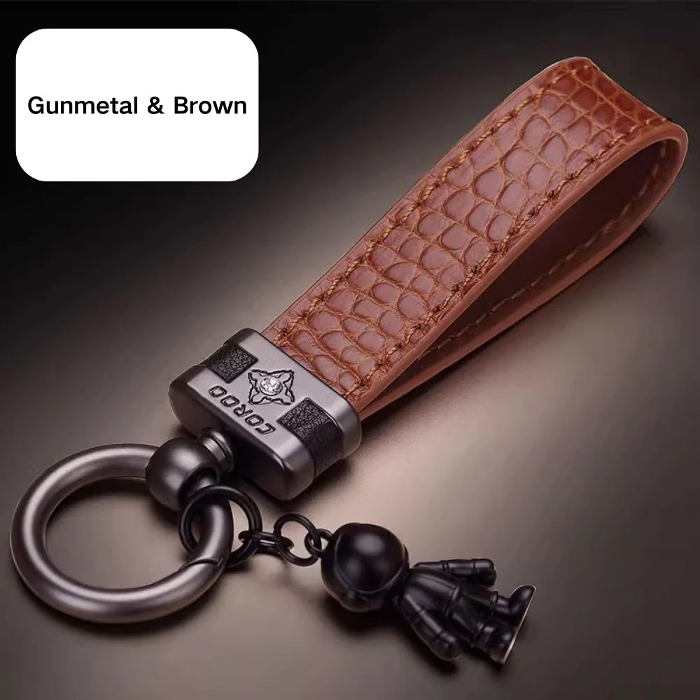 Premium Genuine Leather Keychain Pendant, Refined & Timeless Gift - Image 13