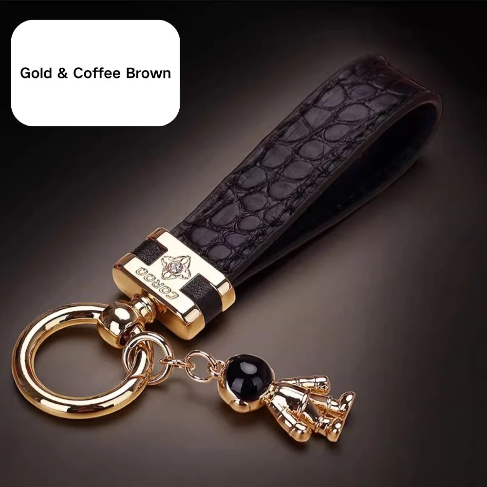 Premium Genuine Leather Keychain Pendant, Refined & Timeless Gift - Image 14