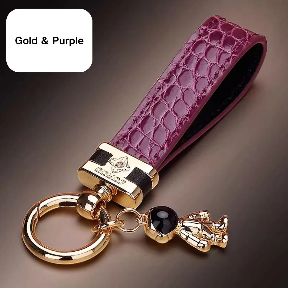 Premium Genuine Leather Keychain Pendant, Refined & Timeless Gift - Image 15