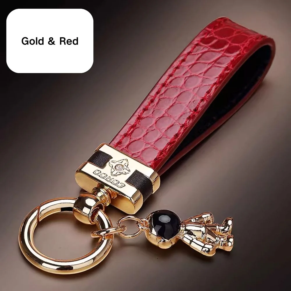 Premium Genuine Leather Keychain Pendant, Refined & Timeless Gift - Image 16