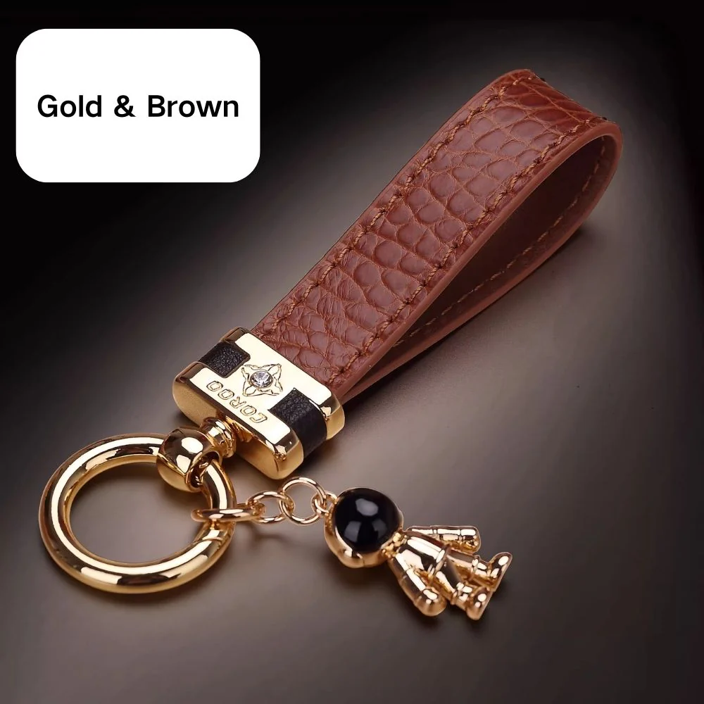 Premium Genuine Leather Keychain Pendant, Refined & Timeless Gift - Image 18