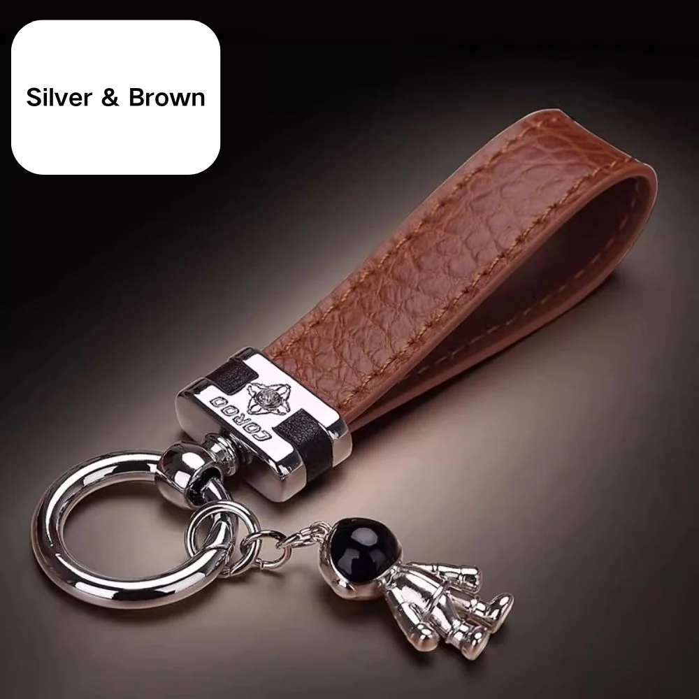 Premium Genuine Leather Keychain Pendant, Refined & Timeless Gift - Image 21