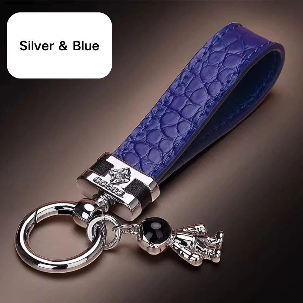 Premium Genuine Leather Keychain Pendant, Refined & Timeless Gift - Image 22