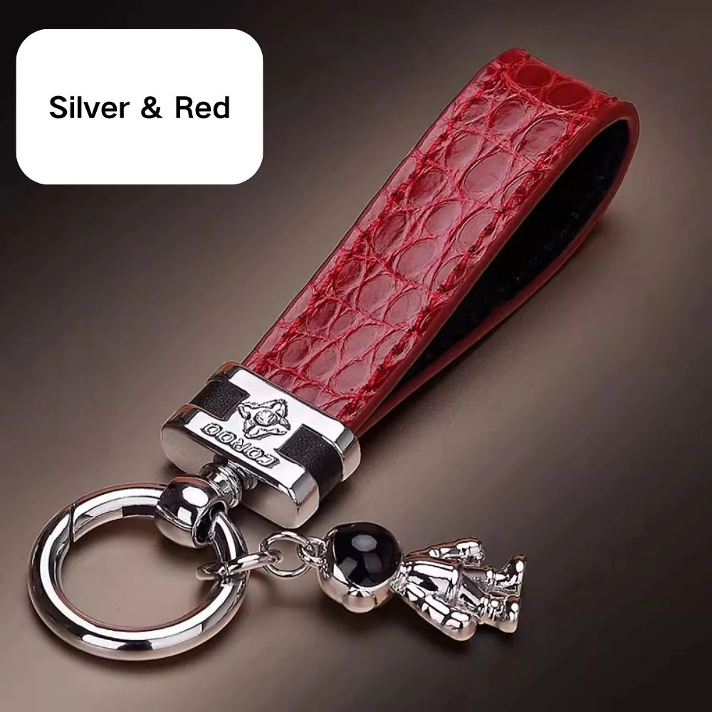 Premium Genuine Leather Keychain Pendant, Refined & Timeless Gift - Image 25