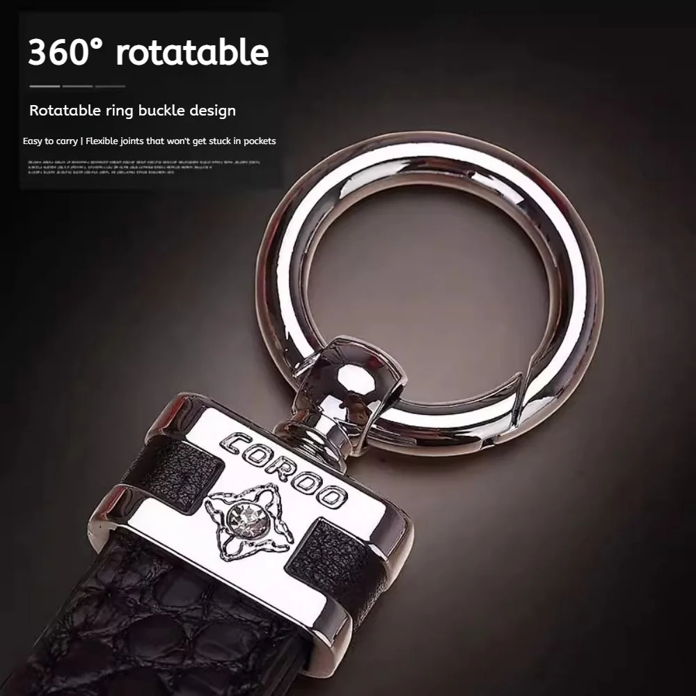 Premium Genuine Leather Keychain Pendant, Refined & Timeless Gift - Image 6