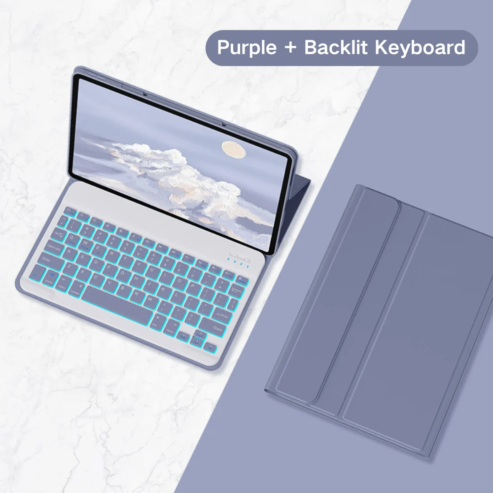 Lenovo Idea Tab 11” 2025 (TB336FU/TB336ZU) - Detachable Magnetic Bluetooth Keyboard Case With Backlight and Mouse - Image 10
