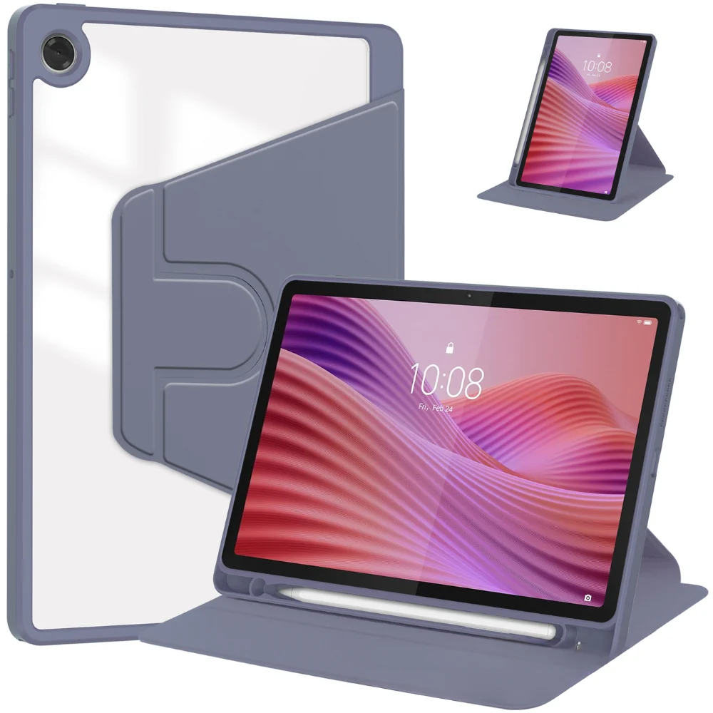 Lenovo Tab 10.1" 2025 (TB311FU/TB311XU) - Silicone 360-Degree Rotating Smart Sleep Drop-Proof Case - Image 12