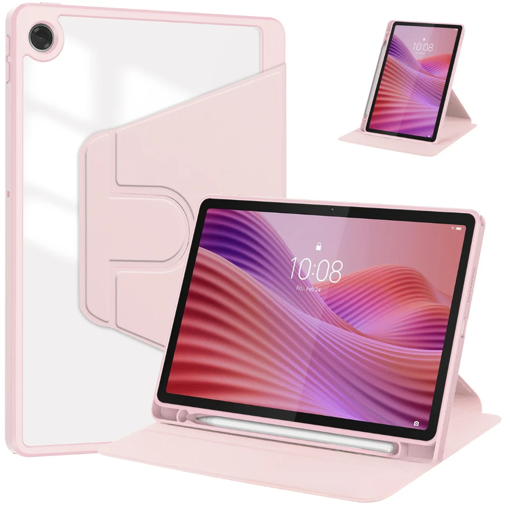 Lenovo Tab 10.1" 2025 (TB311FU/TB311XU) - Silicone 360-Degree Rotating Smart Sleep Drop-Proof Case - Image 9