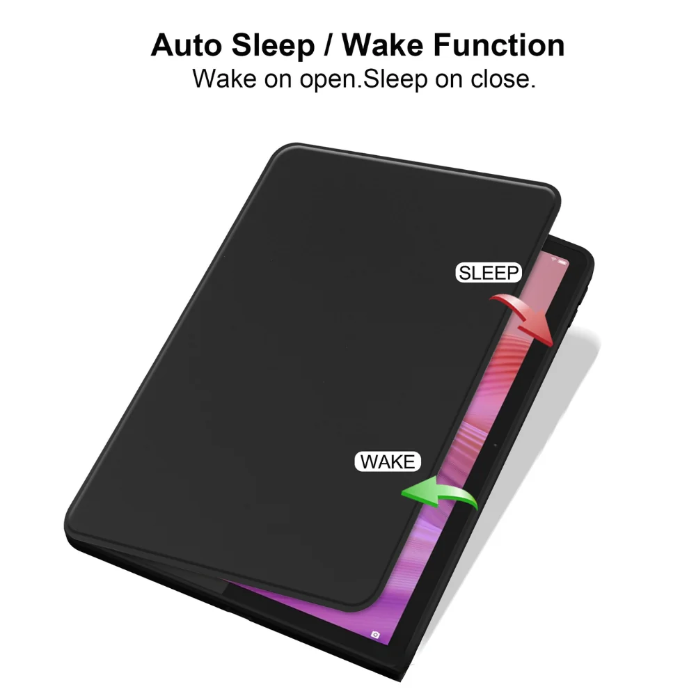 Lenovo Tab 10.1" 2025 (TB311FU/TB311XU) - Silicone 360-Degree Rotating Smart Sleep Drop-Proof Case - Image 3