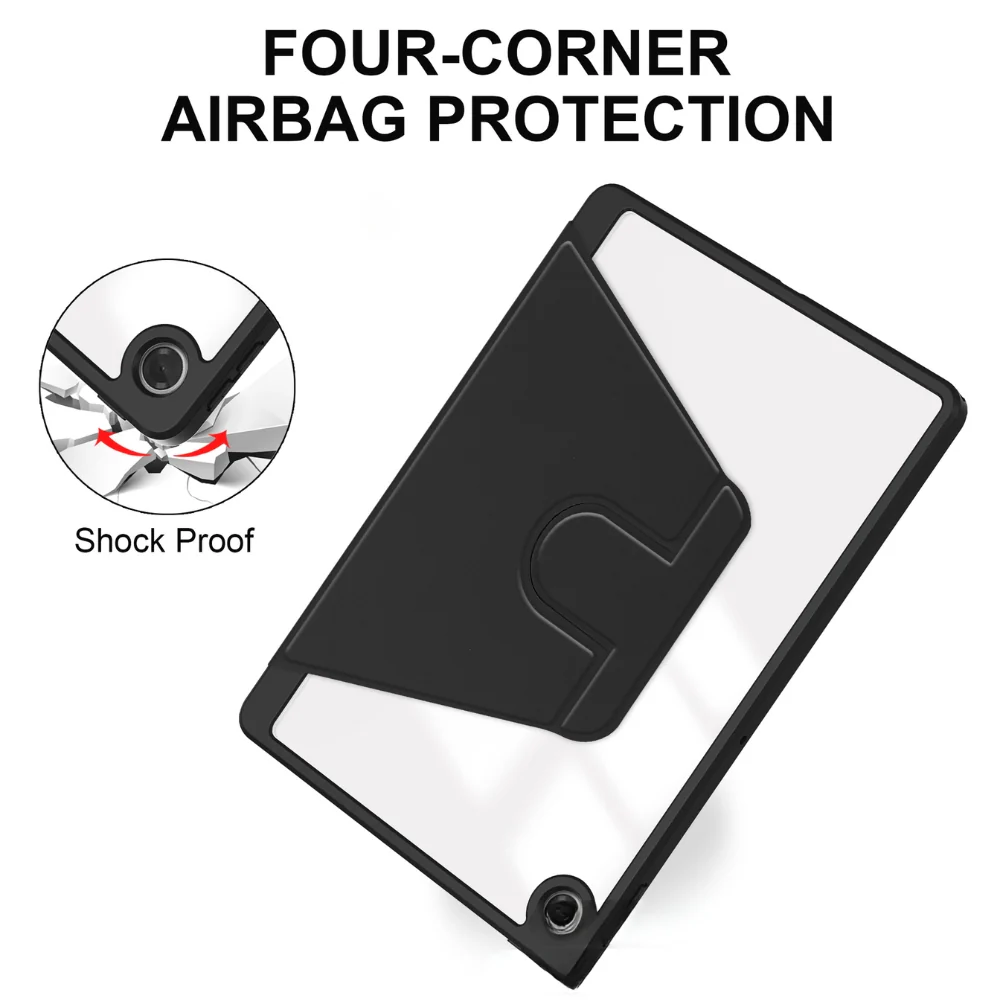 Lenovo Tab 10.1" 2025 (TB311FU/TB311XU) - Silicone 360-Degree Rotating Smart Sleep Drop-Proof Case - Image 6
