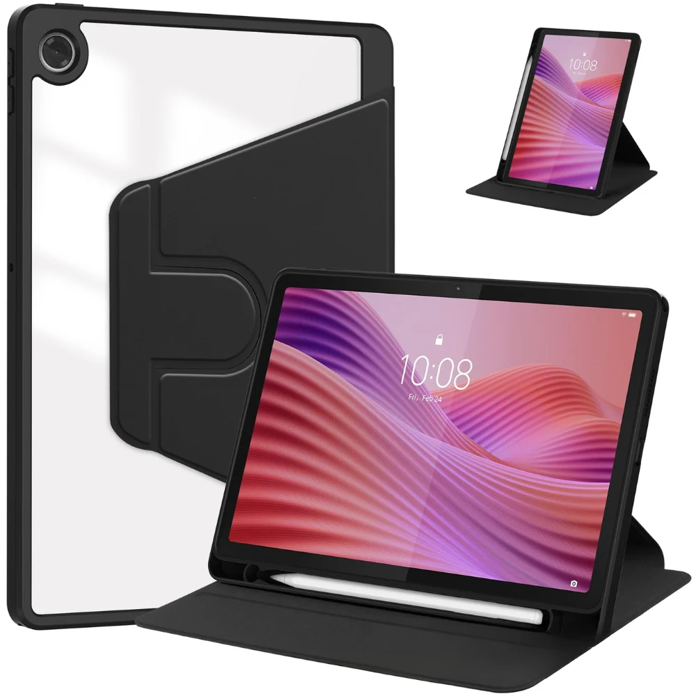Lenovo Tab 10.1" 2025 (TB311FU/TB311XU) - Silicone 360-Degree Rotating Smart Sleep Drop-Proof Case - Image 7