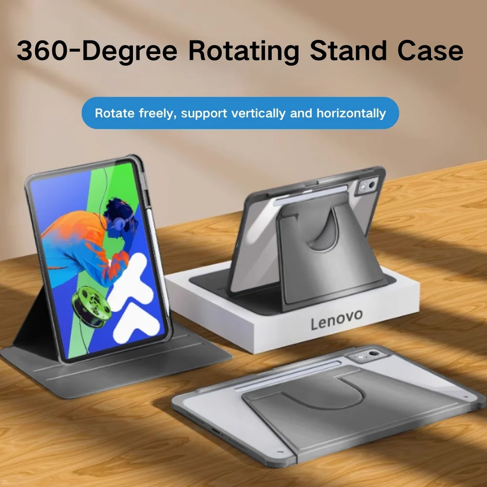 Lenovo Tab P12 12.7" 2023 (TB370/TB371) - 360-Degree Rotating Stand PC Case - Image 8