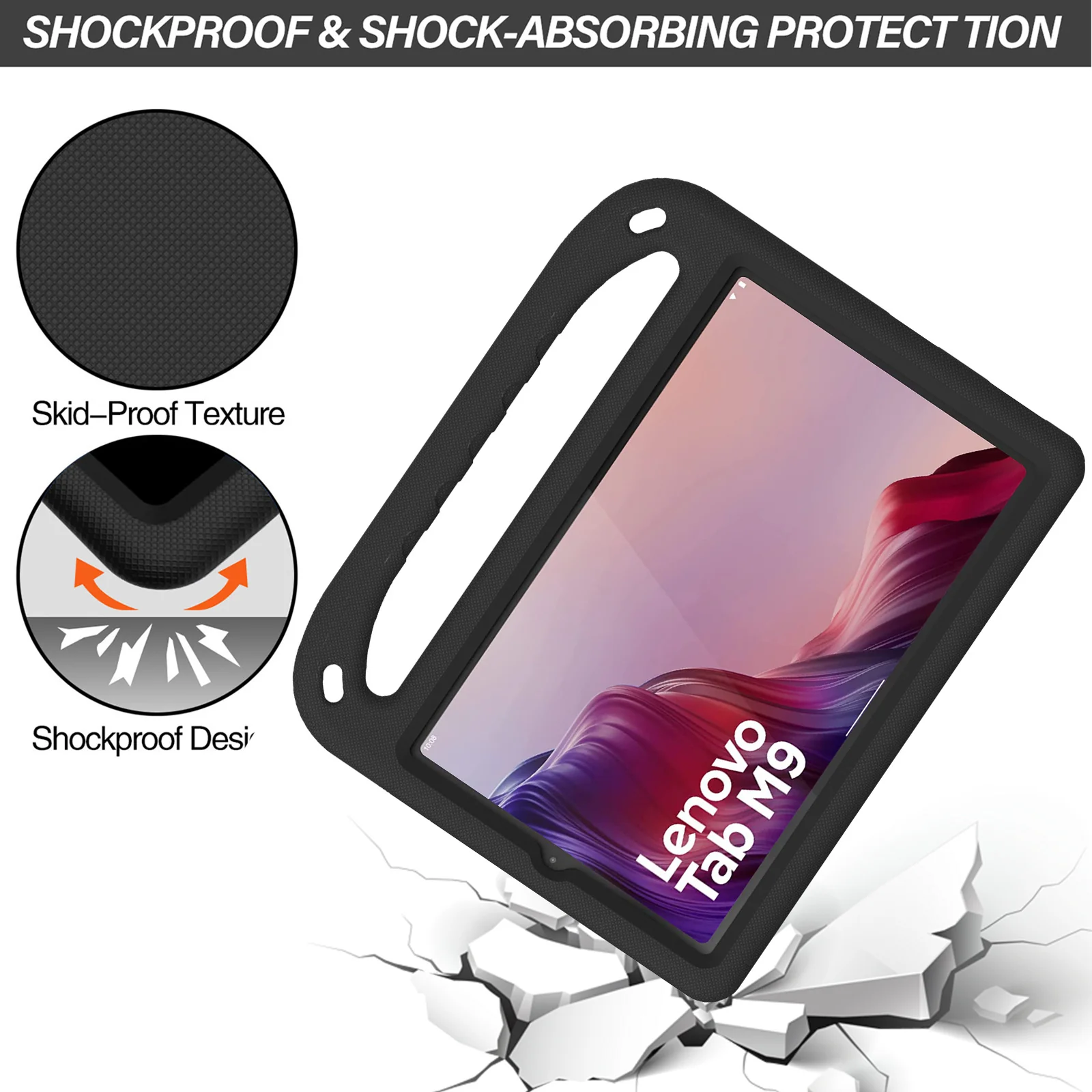 Lenovo Tab 10.1" 2025 (TB311FU/TB311XU) - King Kong Hand Silicone Heavy Duty Series Case With Stand - Image 4
