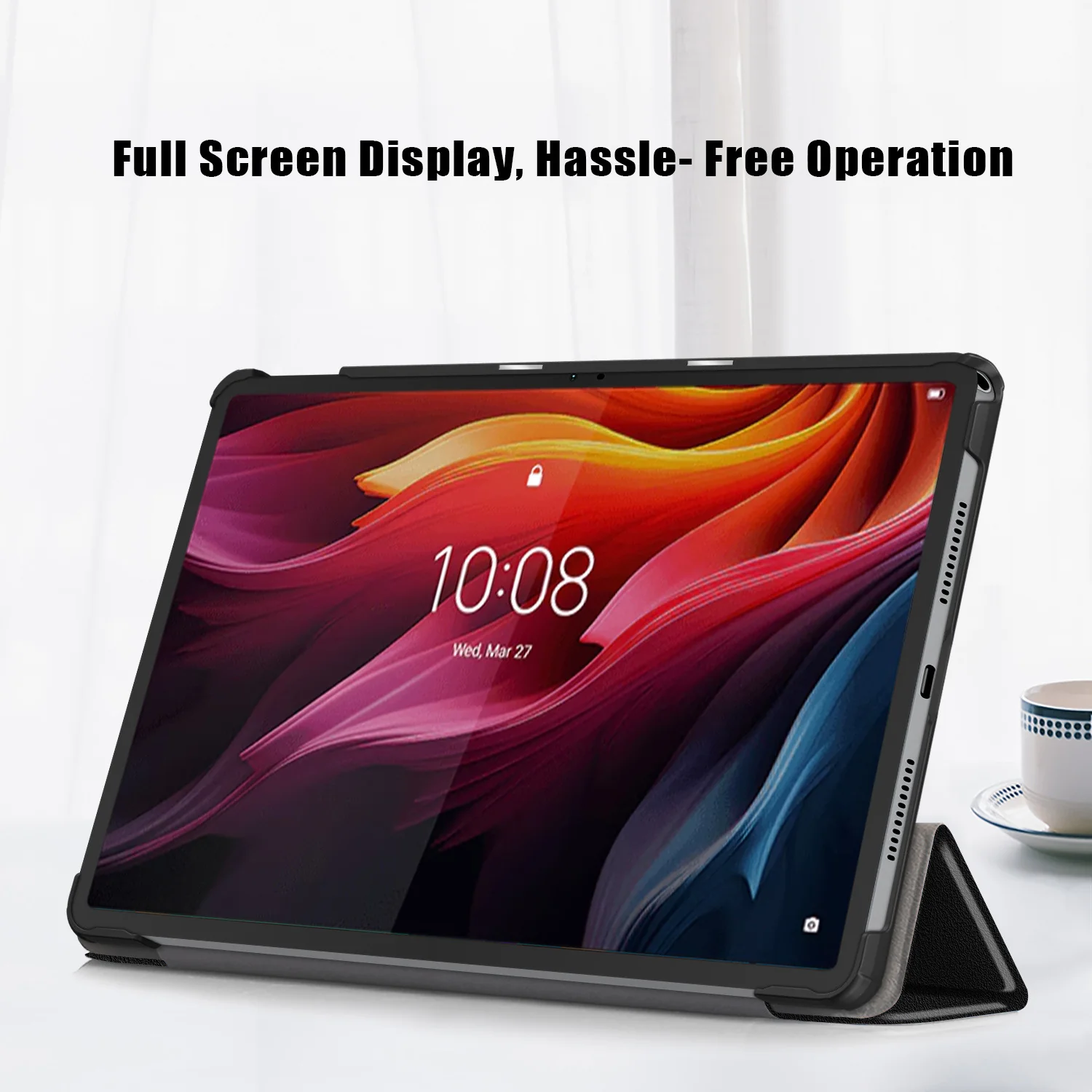 Lenovo Tab K11 Plus 11.45" 2024 (TB352FU/XU) - Silicone Triple-fold Intelligent Sleep Stand Series Case - Image 10