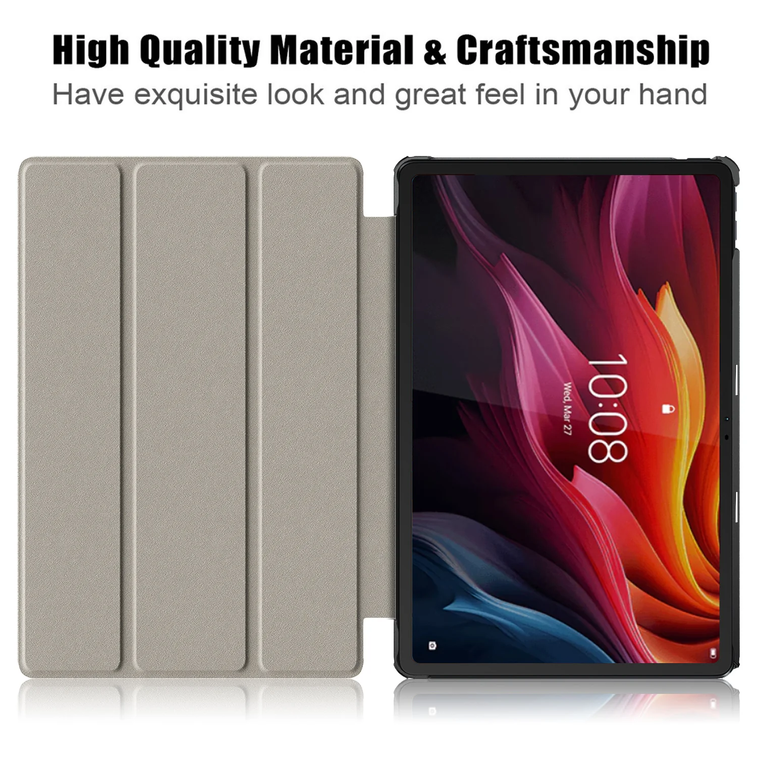 Lenovo Tab K11 Plus 11.45" 2024 (TB352FU/XU) - Silicone Triple-fold Intelligent Sleep Stand Series Case - Image 12